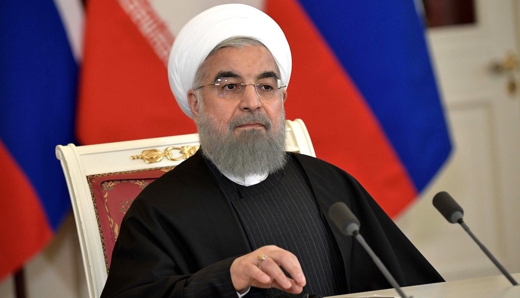Präsident von Iran Hassan Rohani kritisiert US-Sanktionen