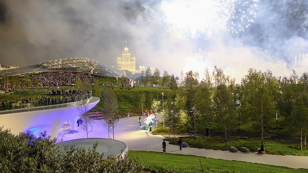 Feierliche Eröffnung des neuen Sarjadje-Parks in Moskau