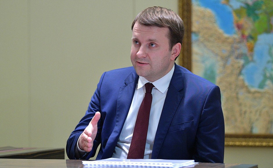 Wirtschaftsminister Maxim Oreschkin