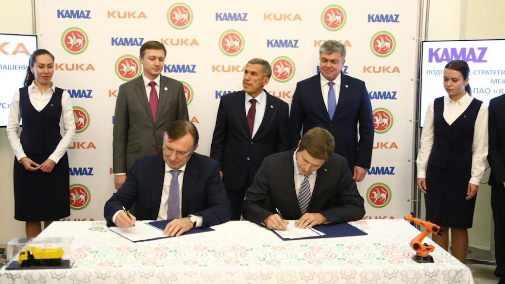 Kuka und Kamaz unterzeichnen Partnerschaft
