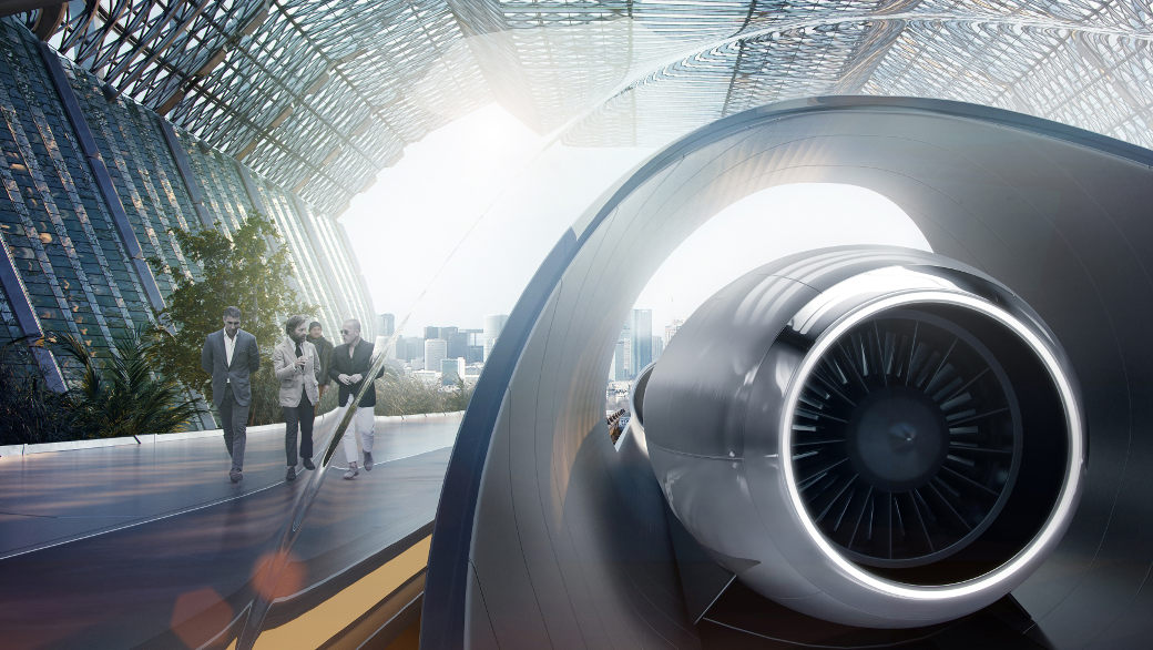 Modellansicht einer Hyperloop