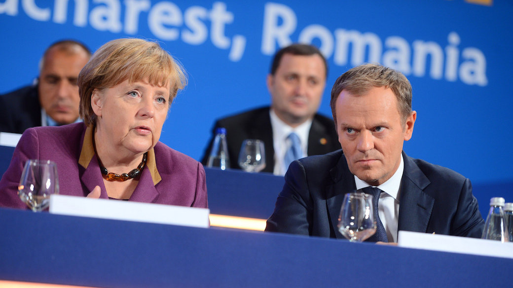 Angela Merkel und Donald Tusk