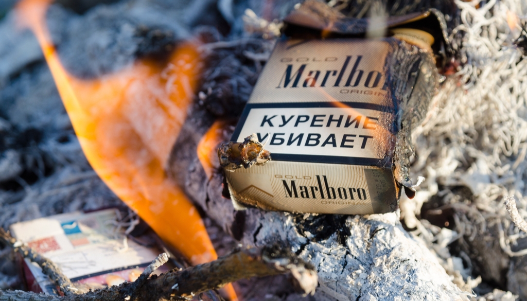 Russische Marlboro-Zigaretten