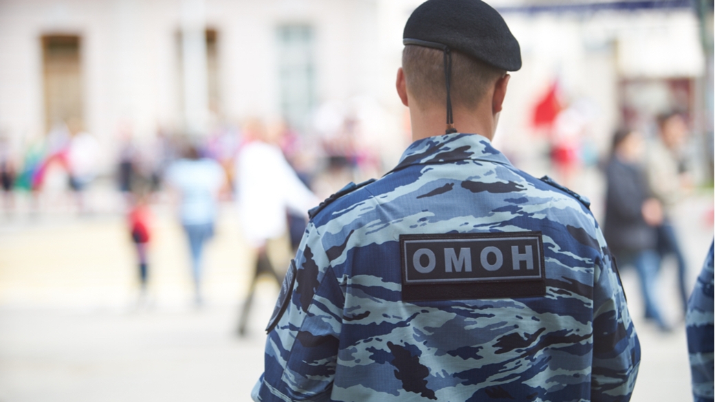 Russische Spezialeinheit OMON (Polizei)