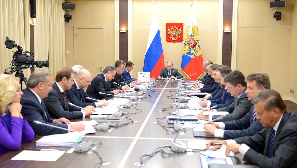 Meeting mit Regierungsmitgliedern in Russland
