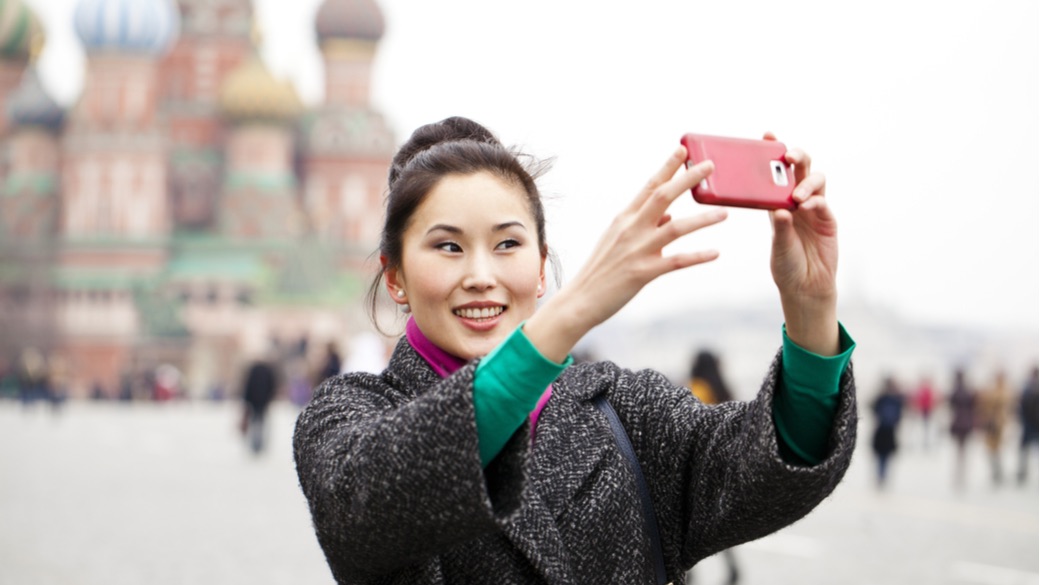Chinesische Touristen in Russland