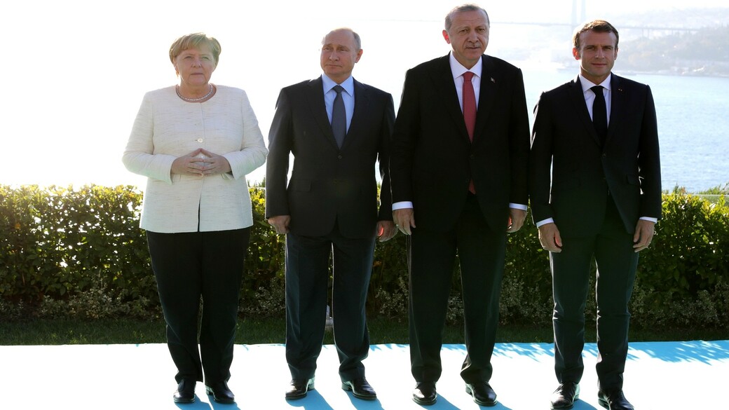 Merkel, Macron, Putin, Erdogan (2)