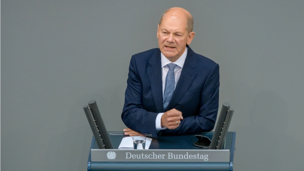 Olaf Scholz im Bundestag