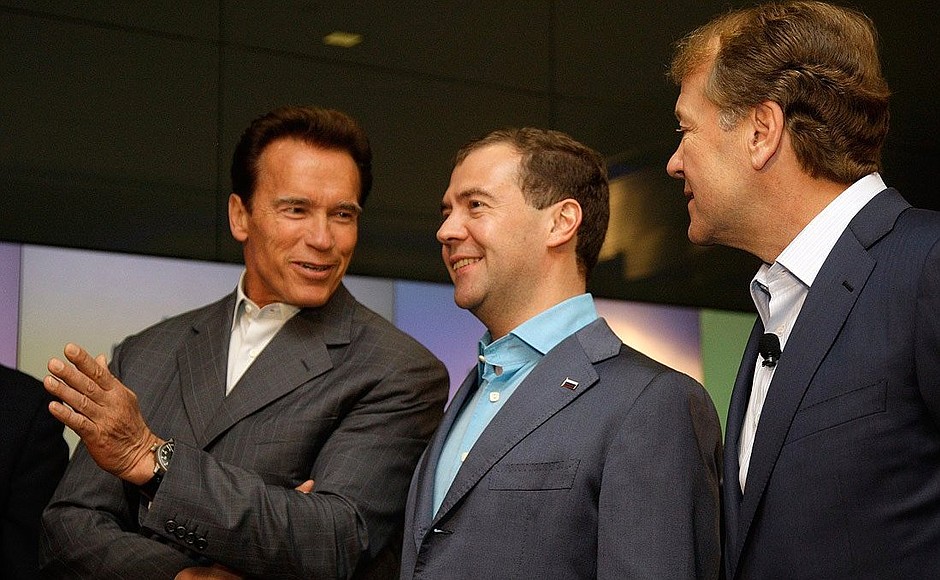 Schwarzenegger Medwedjew Cisco